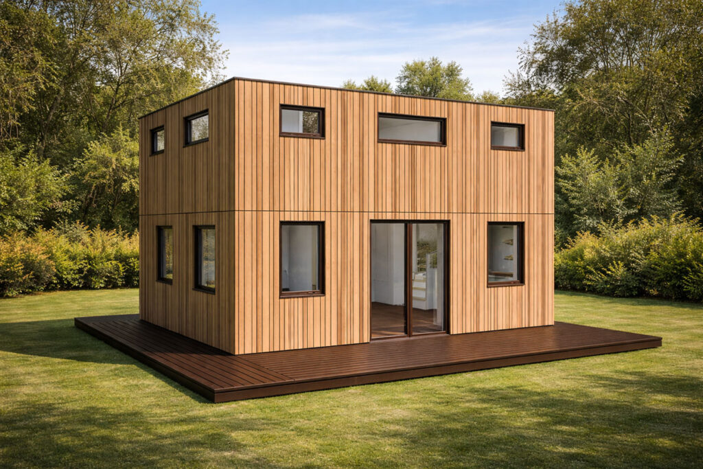 Casita Haus mit ca. zweistöckig in Holzbauweise