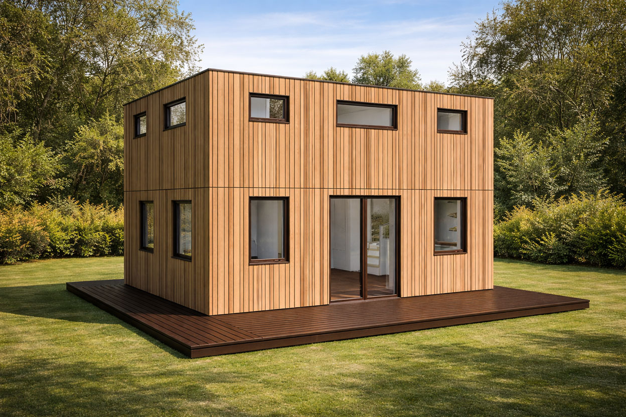 Casita Haus mit ca. zweistöckig in Holzbauweise