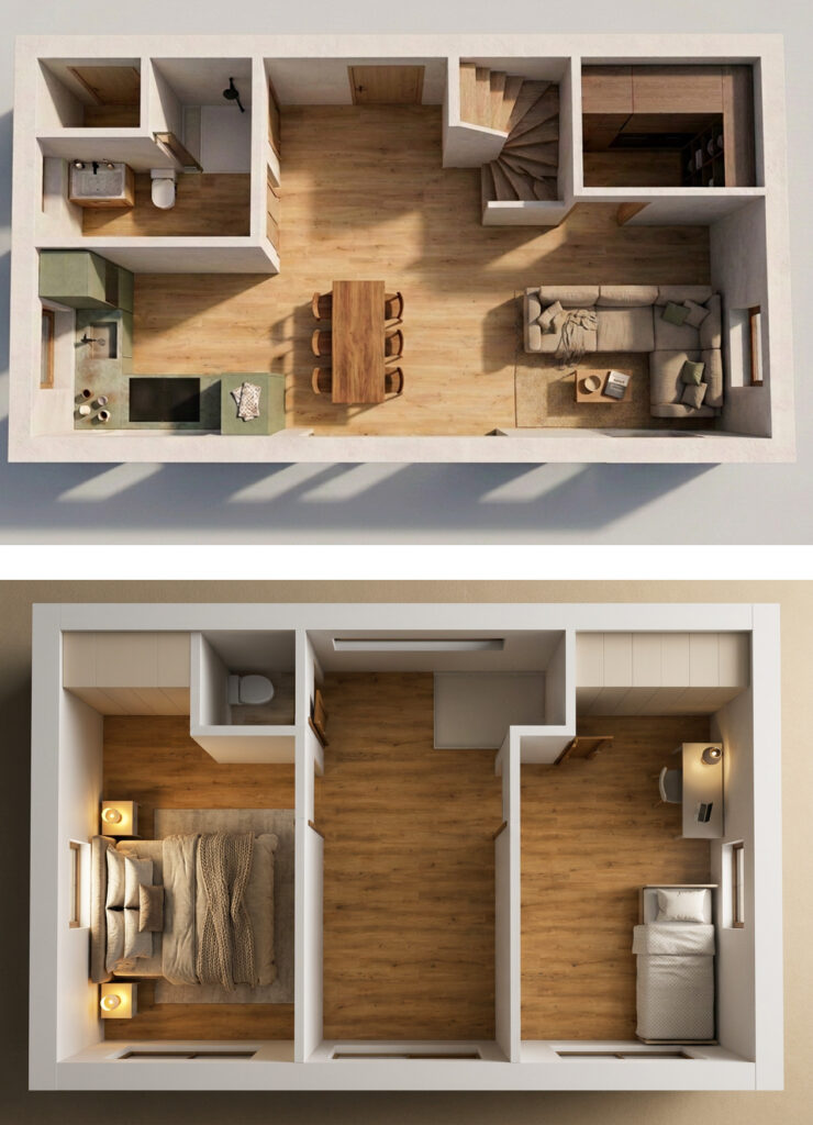 Grundriss Luminosa EG und OG